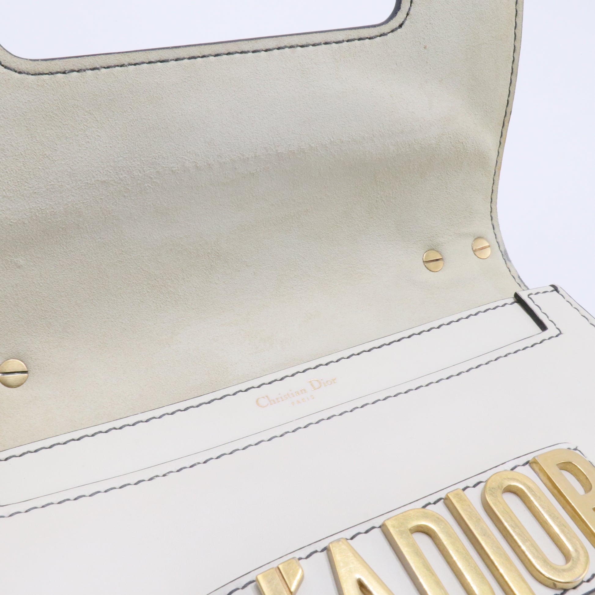 J'Adior Flap Bag Leather Medium