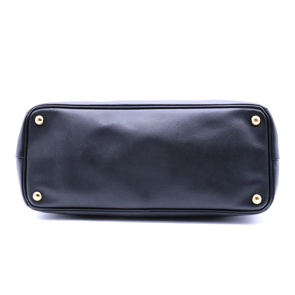 Saffiano Lux Leather Galleria Double Zip Large