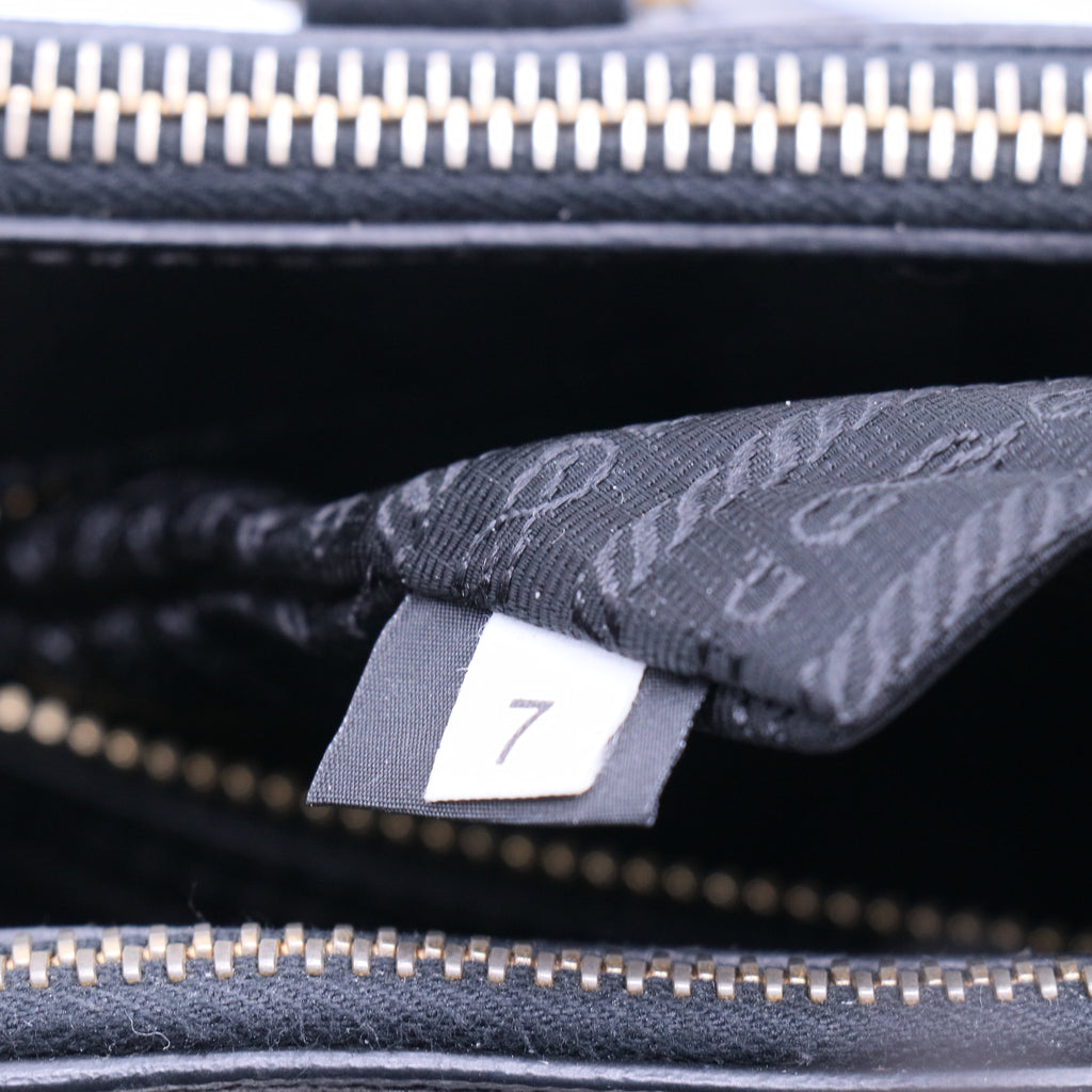 Saffiano Lux Leather Galleria Double Zip Large