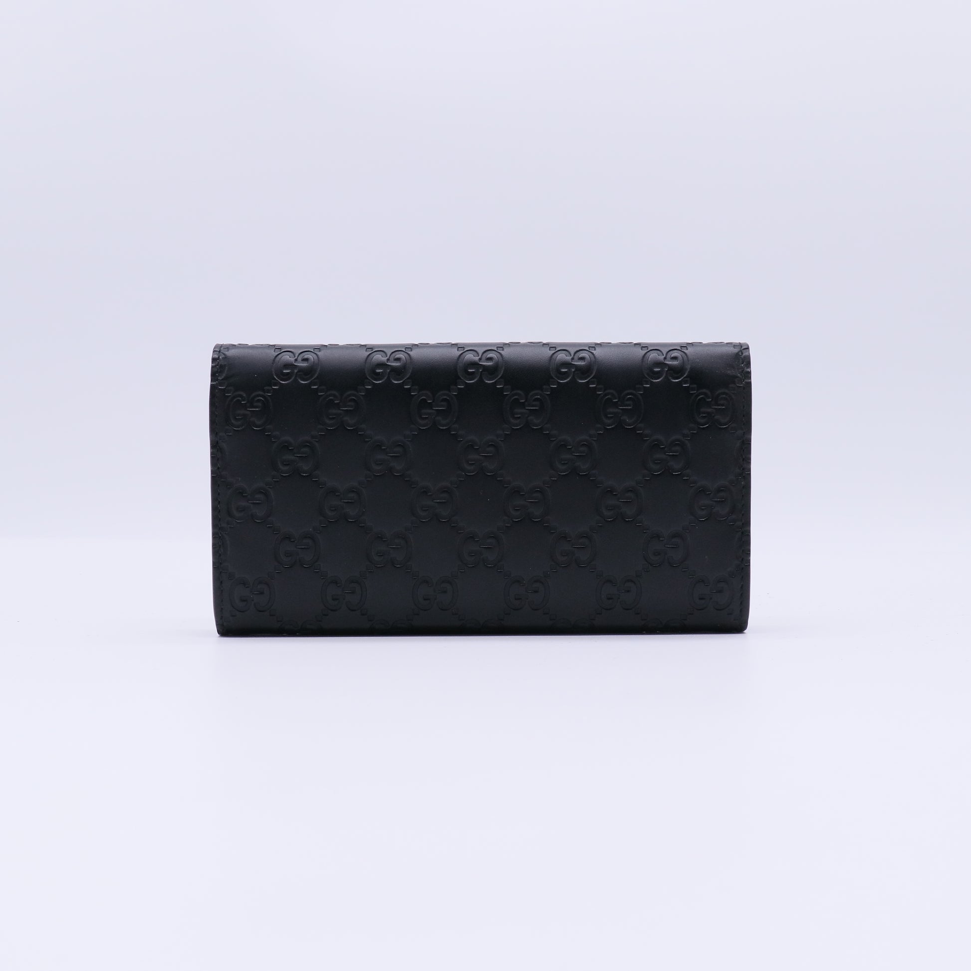 Gucci Interlocking G Signature Leather Continental Wallet W21377