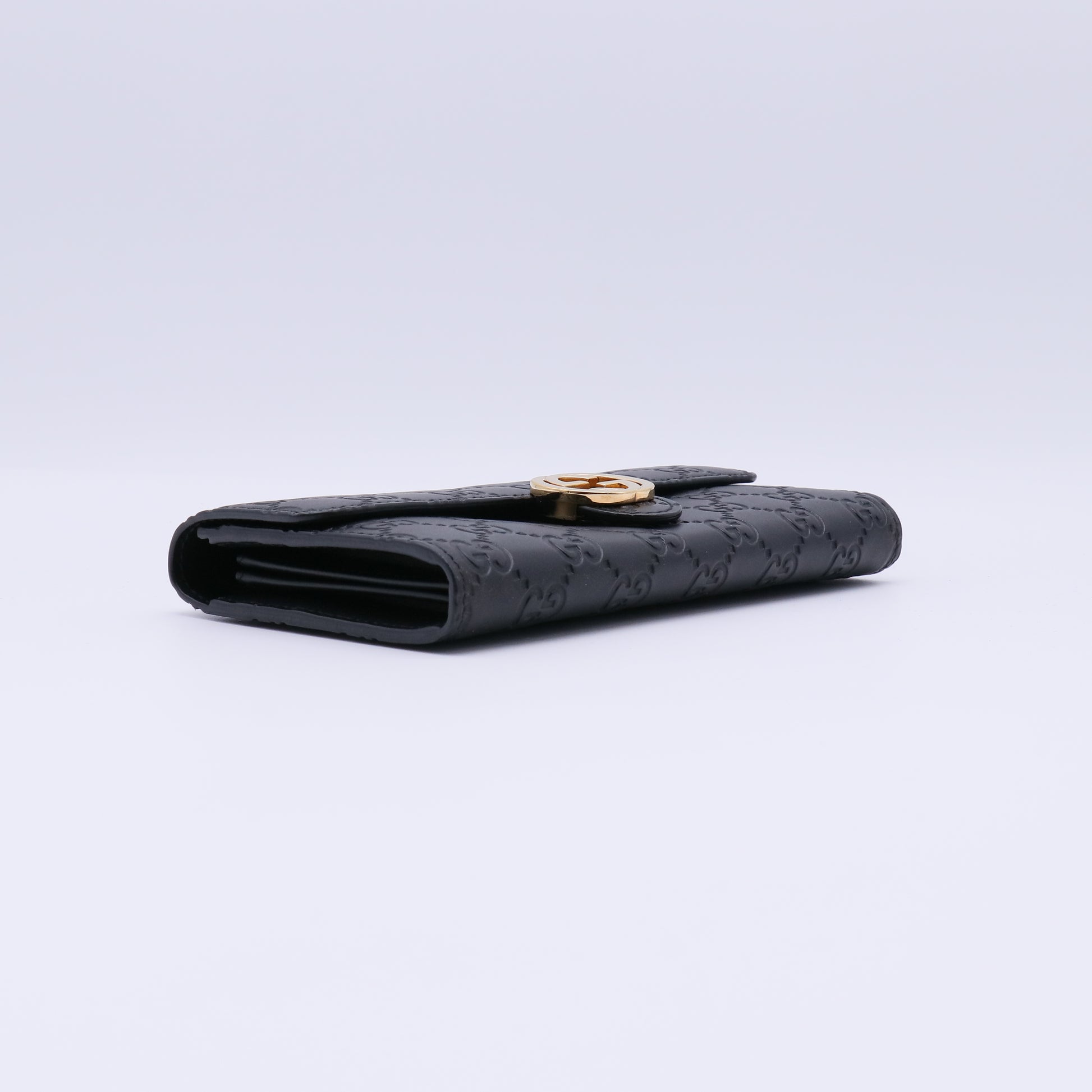 Gucci Interlocking G Signature Leather Continental Wallet W21377
