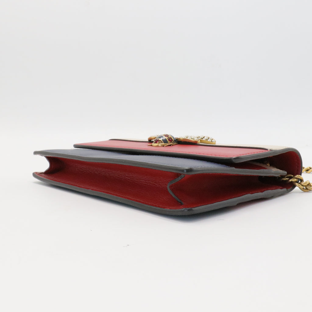 Queen Margaret Chain Wallet Leather Mini