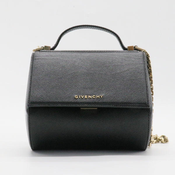 Chain Pandora Box Bag Leather Mini