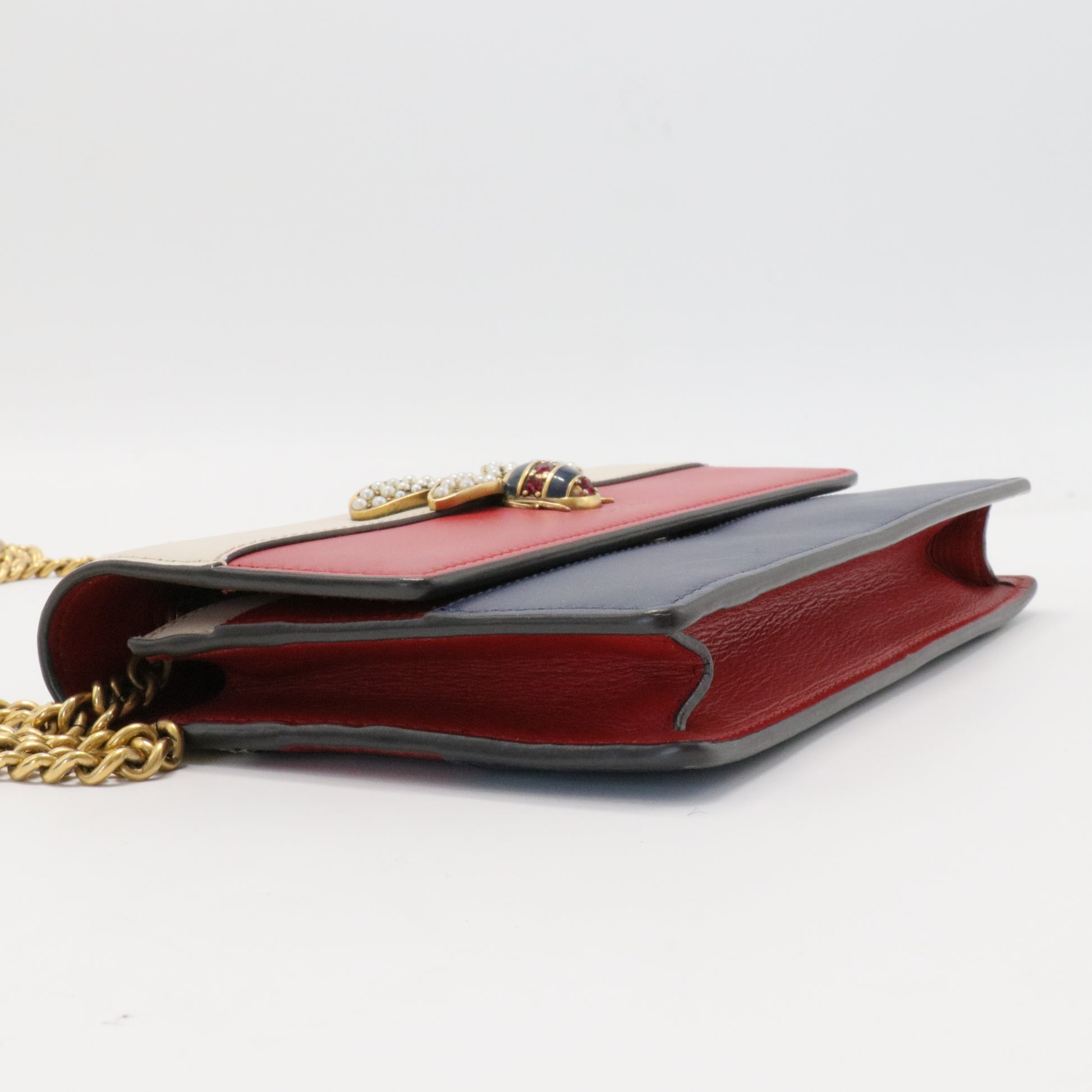 Queen Margaret Chain Wallet Leather Mini