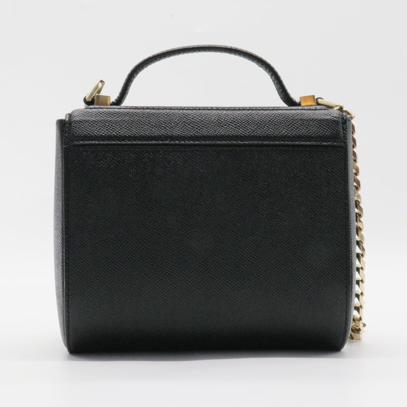 Chain Pandora Box Bag Leather Mini