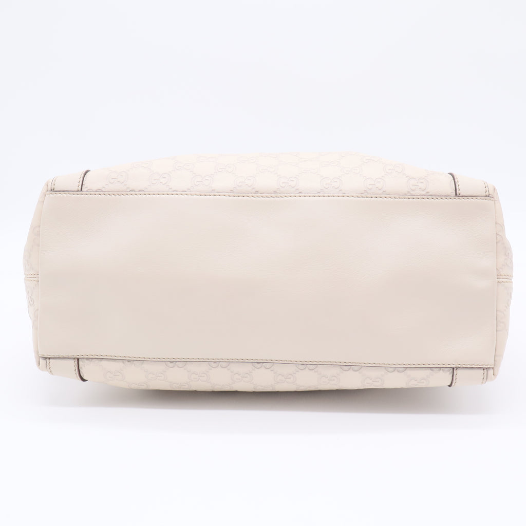 Guccissima Medium Miss GG Top Handle Bag Off White