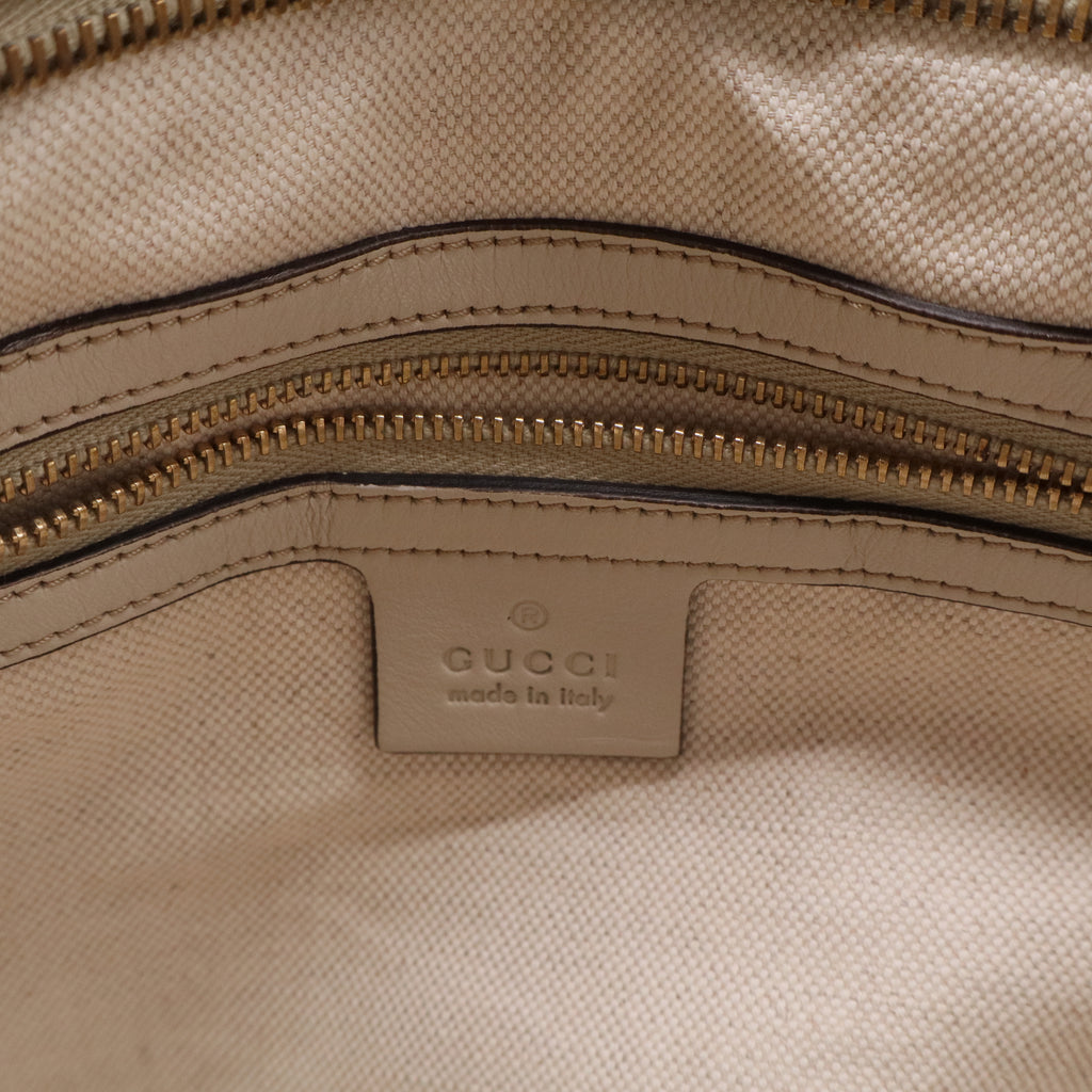 Guccissima Medium Miss GG Top Handle Bag Off White