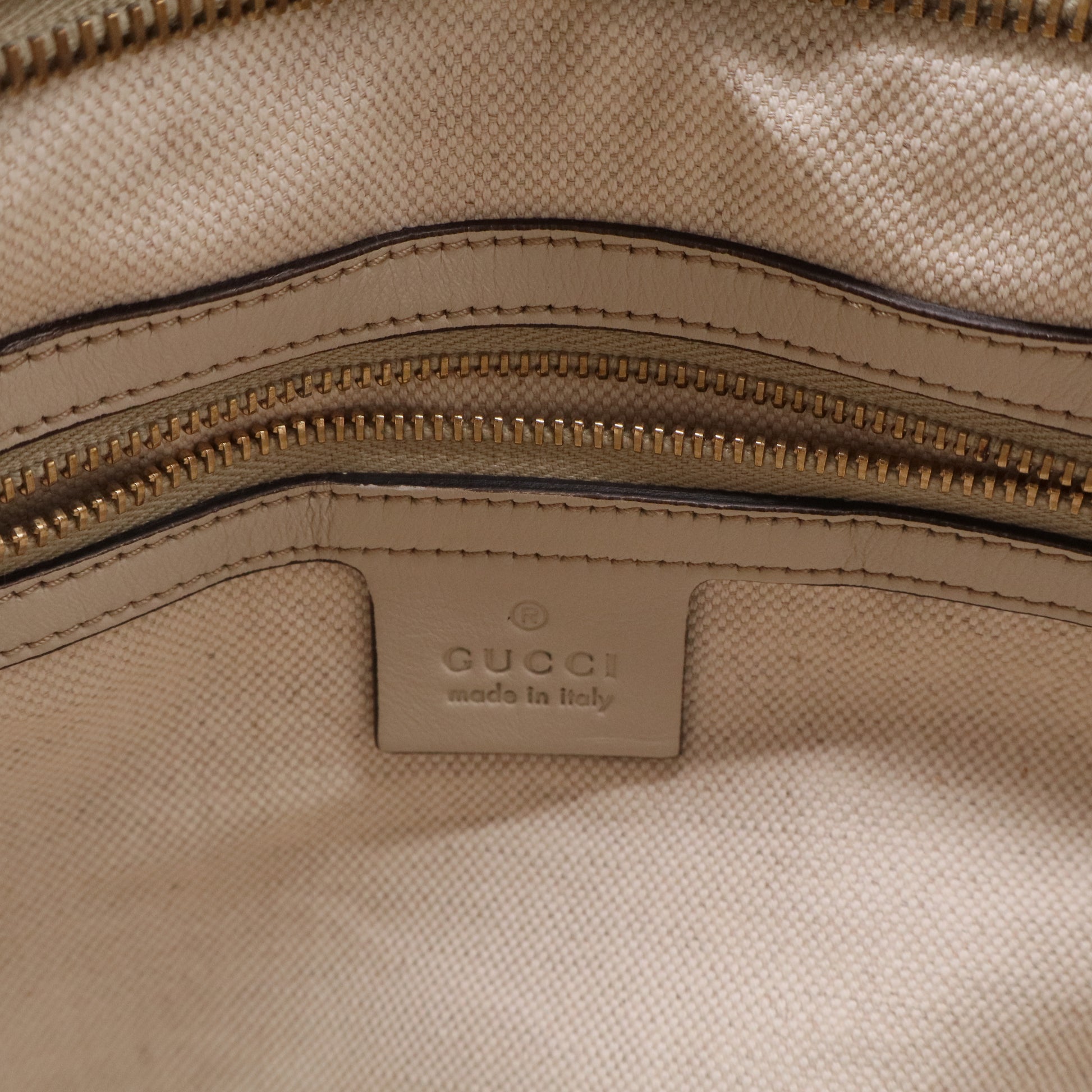 Guccissima Medium Miss GG Top Handle Bag Off White