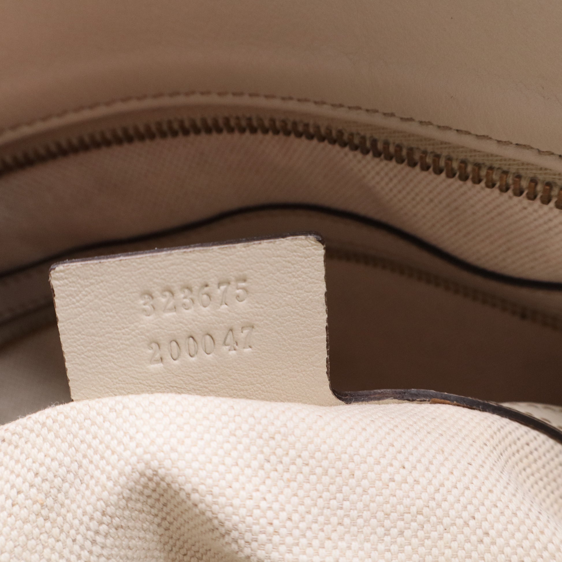 Guccissima Medium Miss GG Top Handle Bag Off White