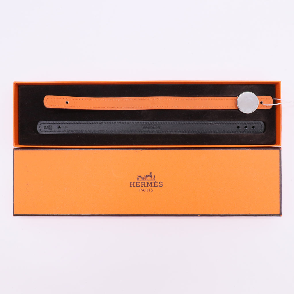 Hermes Interchangeable Leather Looping Bracelet twins LDZ320