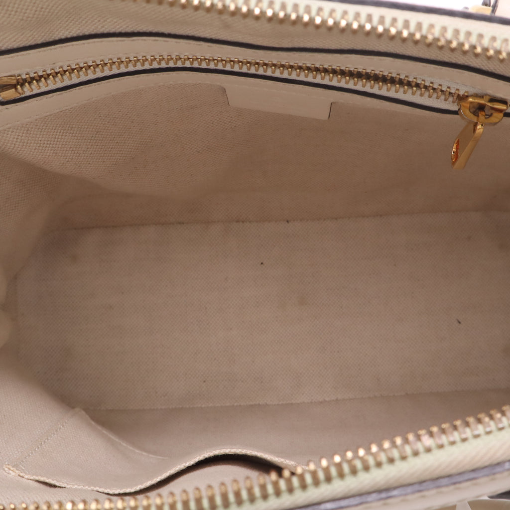 Gucci Boarded Plutone Calfskin Small Horsebit 1955 Top Handle Bag Mystic White twins LDZ300