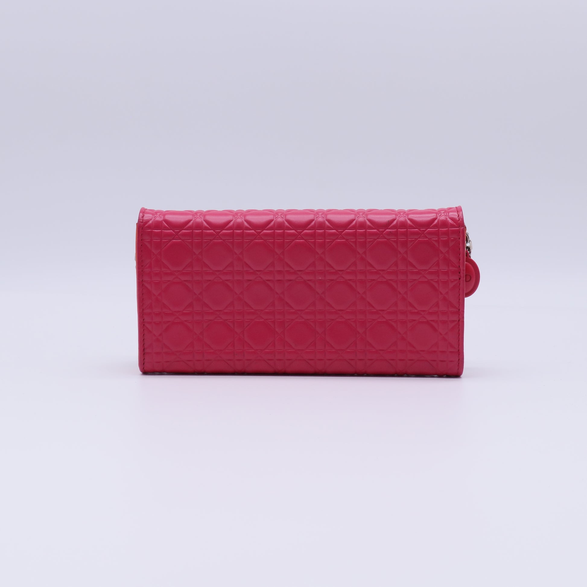 Christian Dior Cannage Lambskin Lady Dior Rendezvous Wallet On Chain W21324