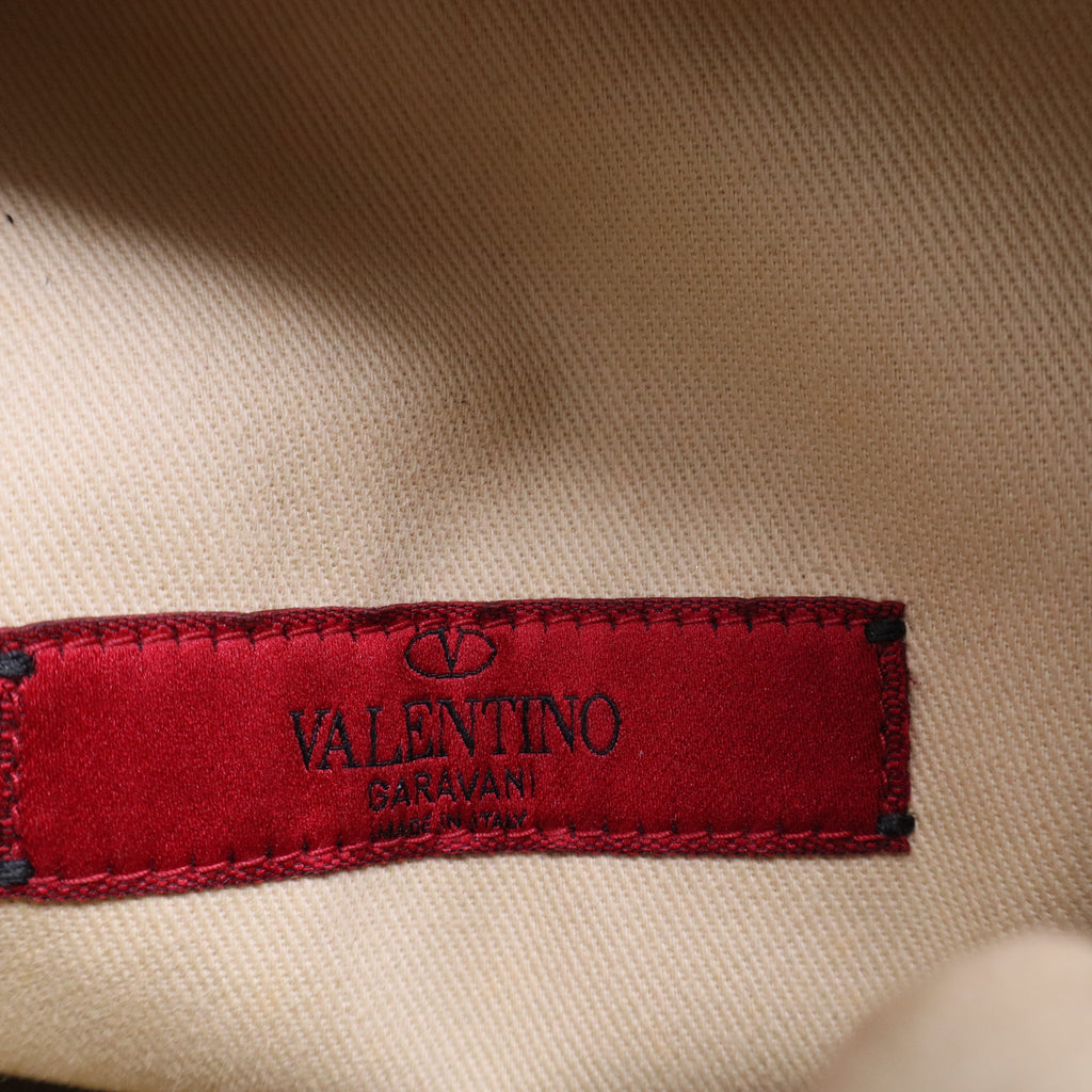 Valentino Red Smooth Leather Rockstud Mini Backpack Bag twins B20955