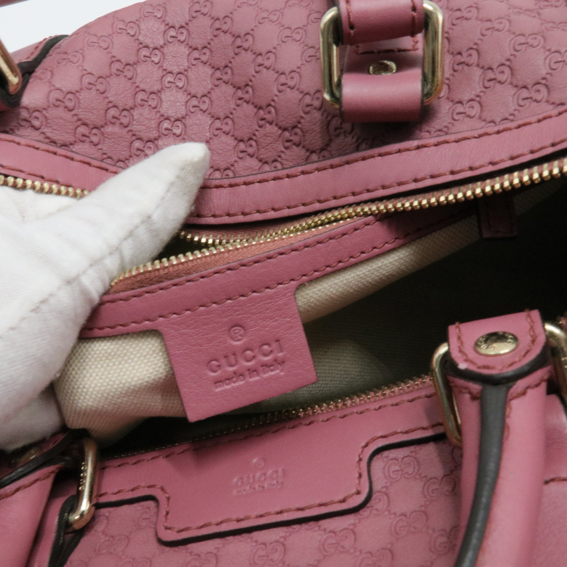 Joy Boston Bag Microguccissima Leather Medium