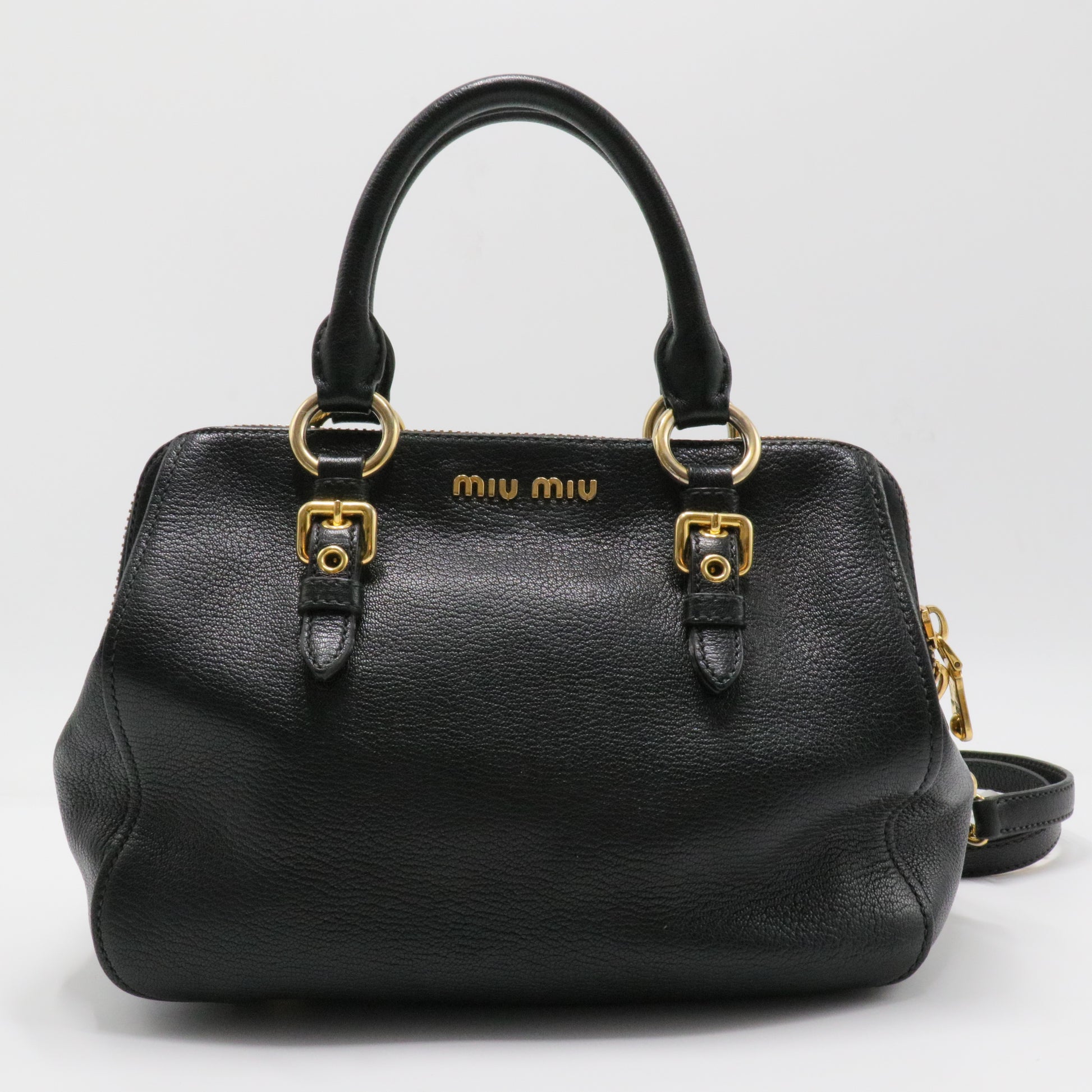 Madras Bowler Bag Leather Medium