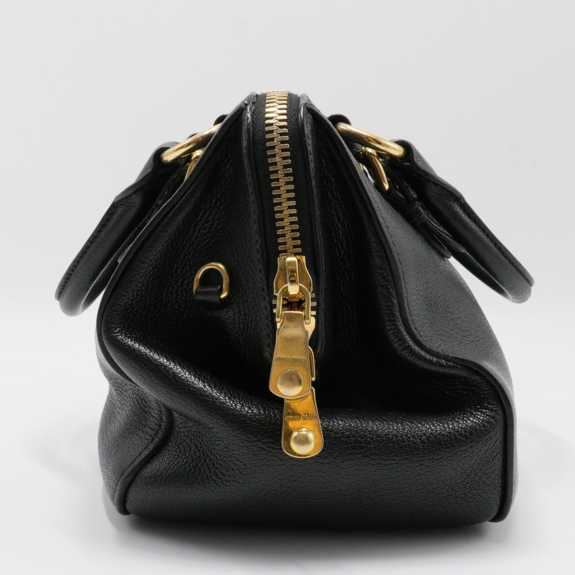 Madras Bowler Bag Leather Medium