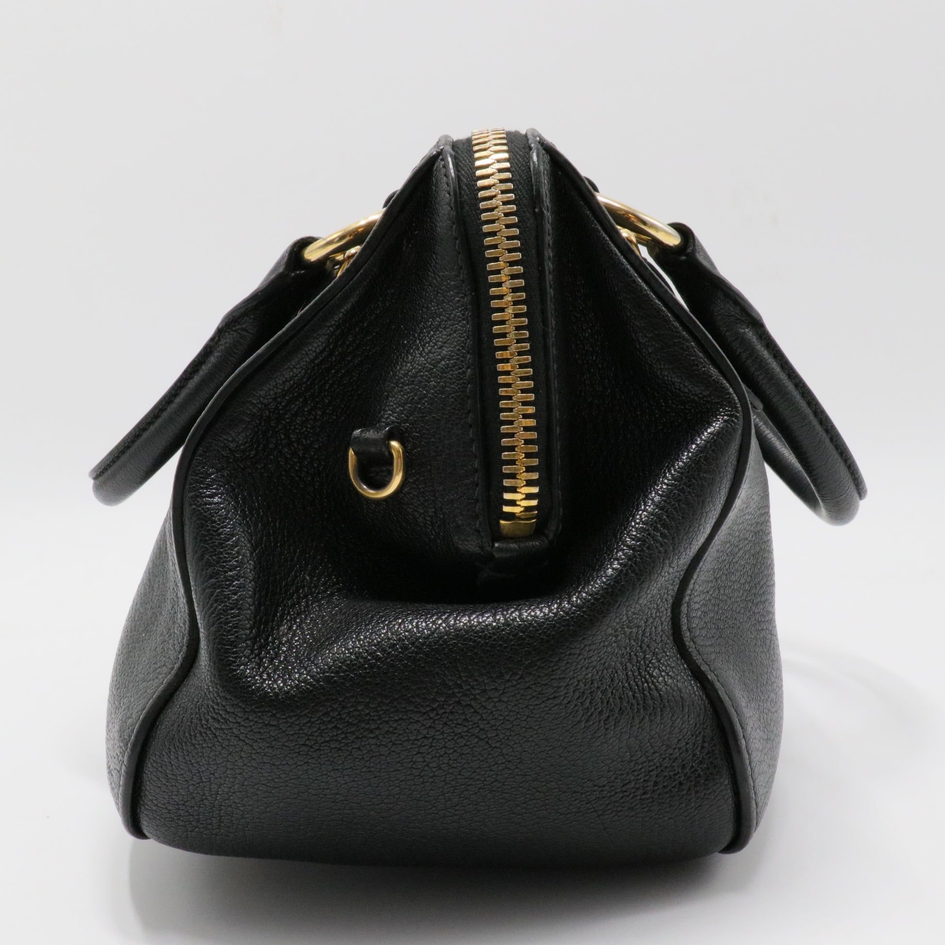 Madras Bowler Bag Leather Medium