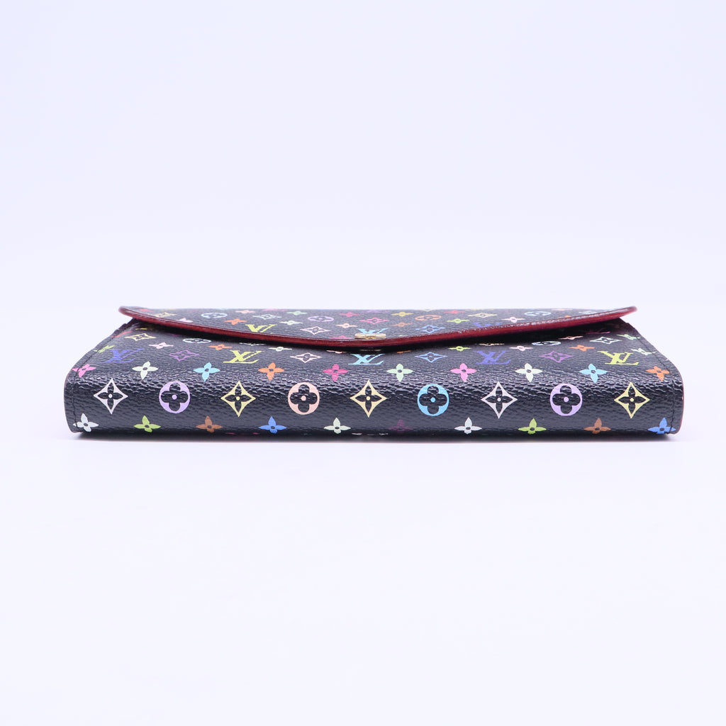 Black Monogram Multicolore Grenade Sarah NM Wallet W20611