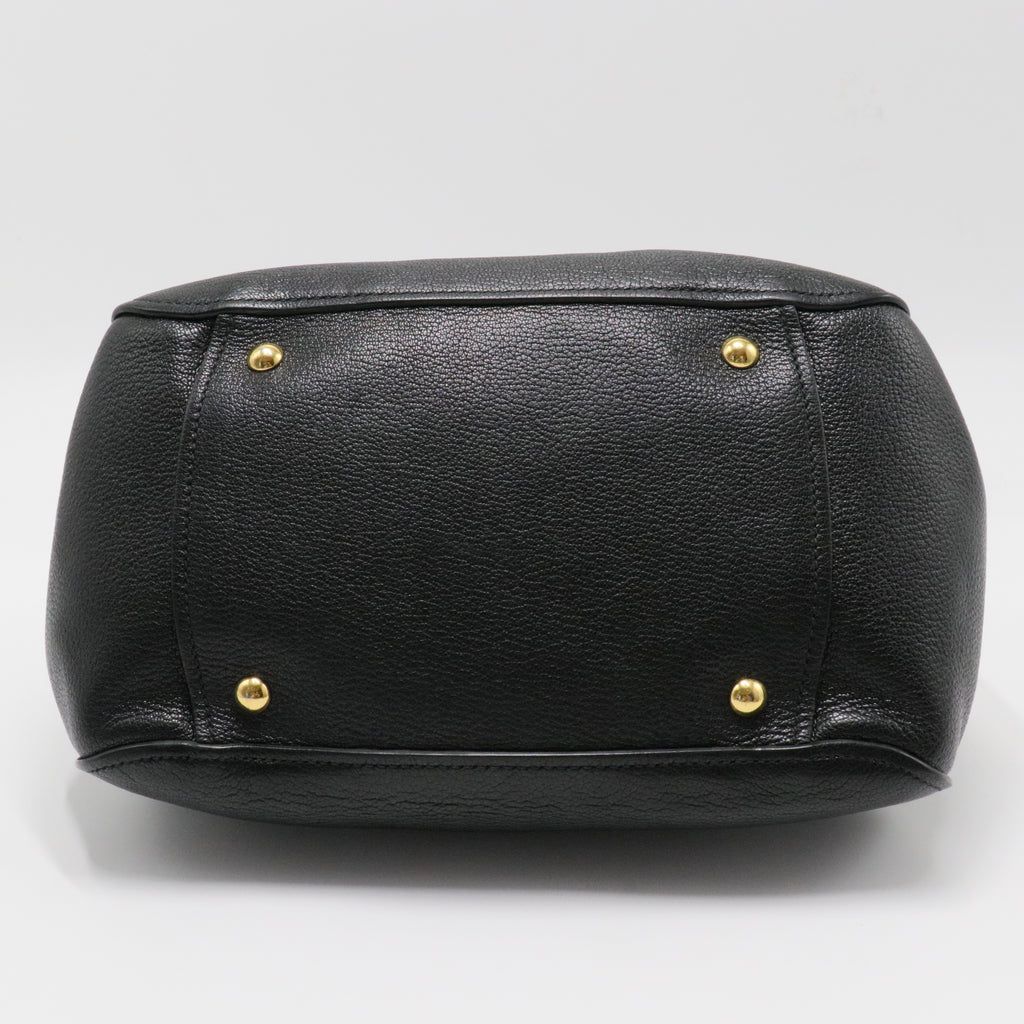 Madras Bowler Bag Leather Medium