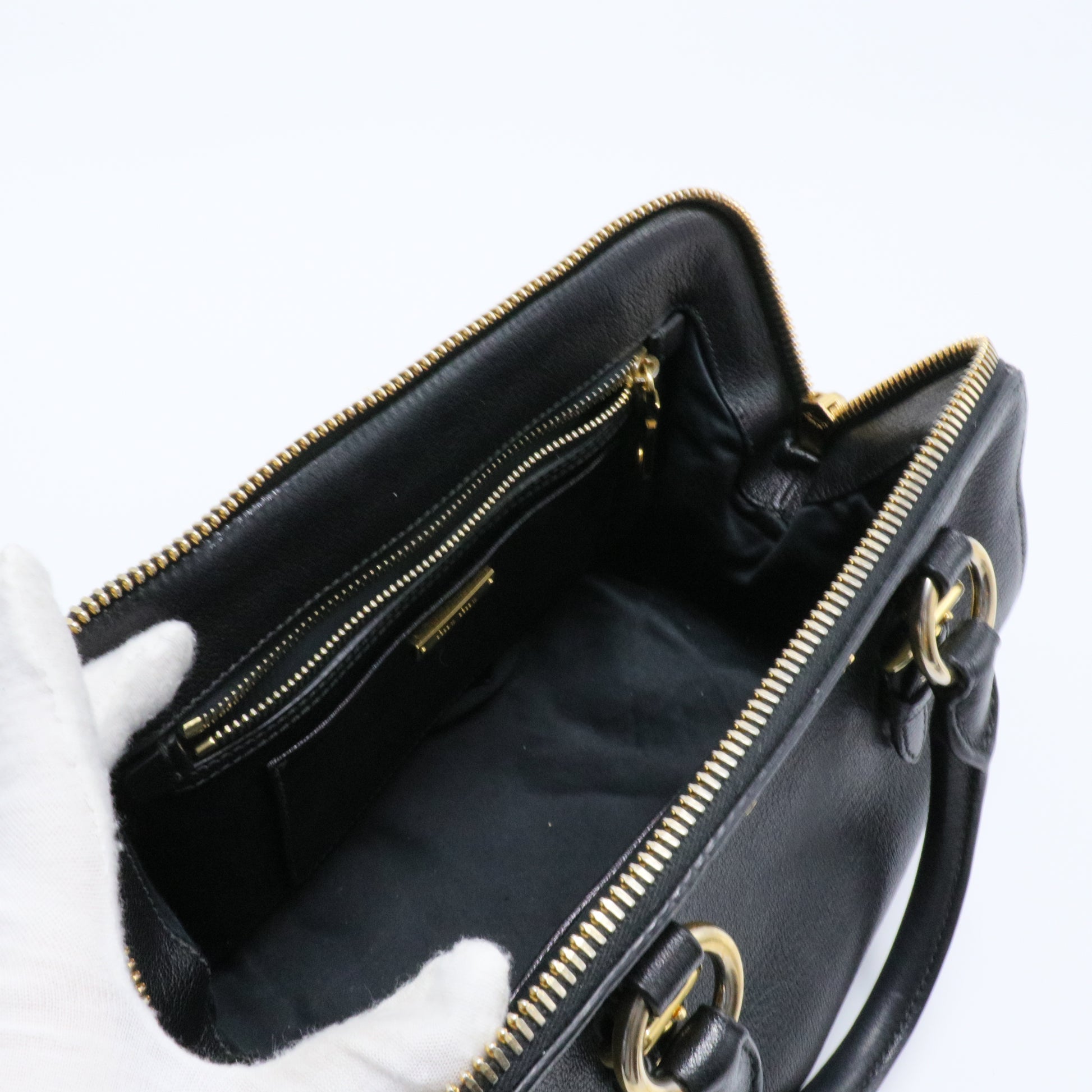 Madras Bowler Bag Leather Medium