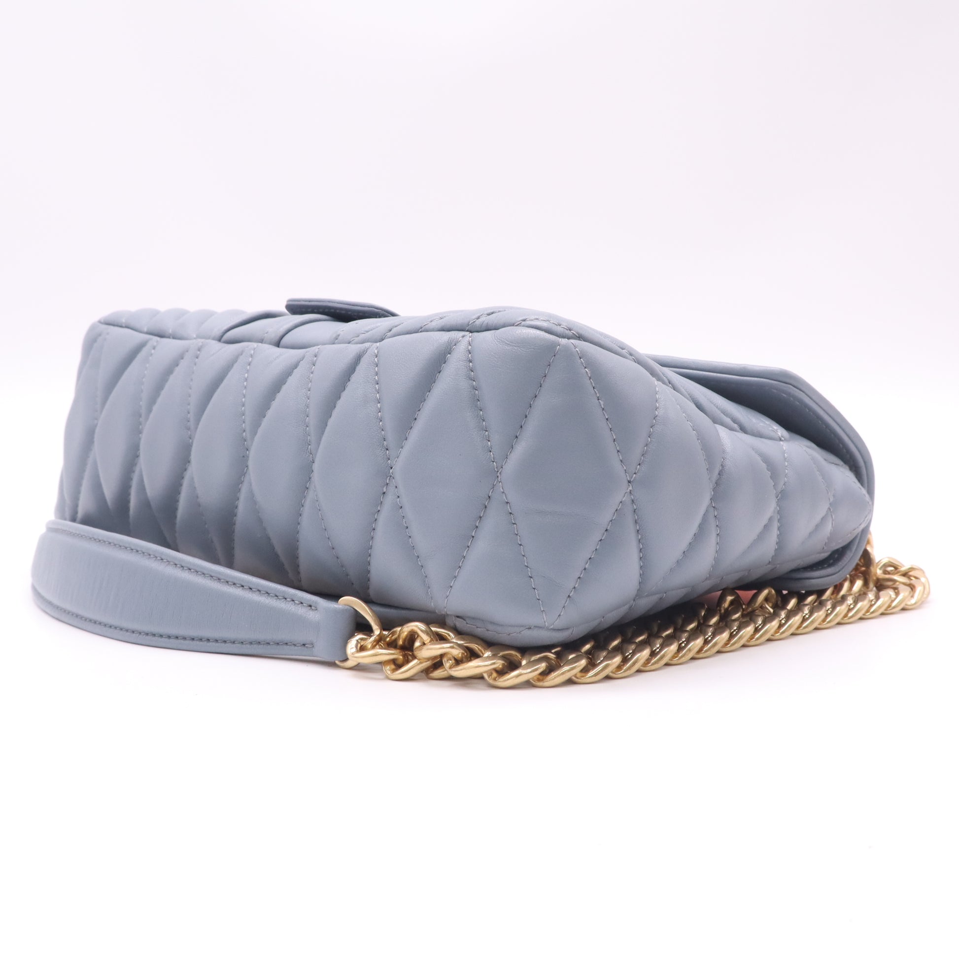Miu Miu Nappa Matelasse Biker Shoulder Bag Twins LDJ4924