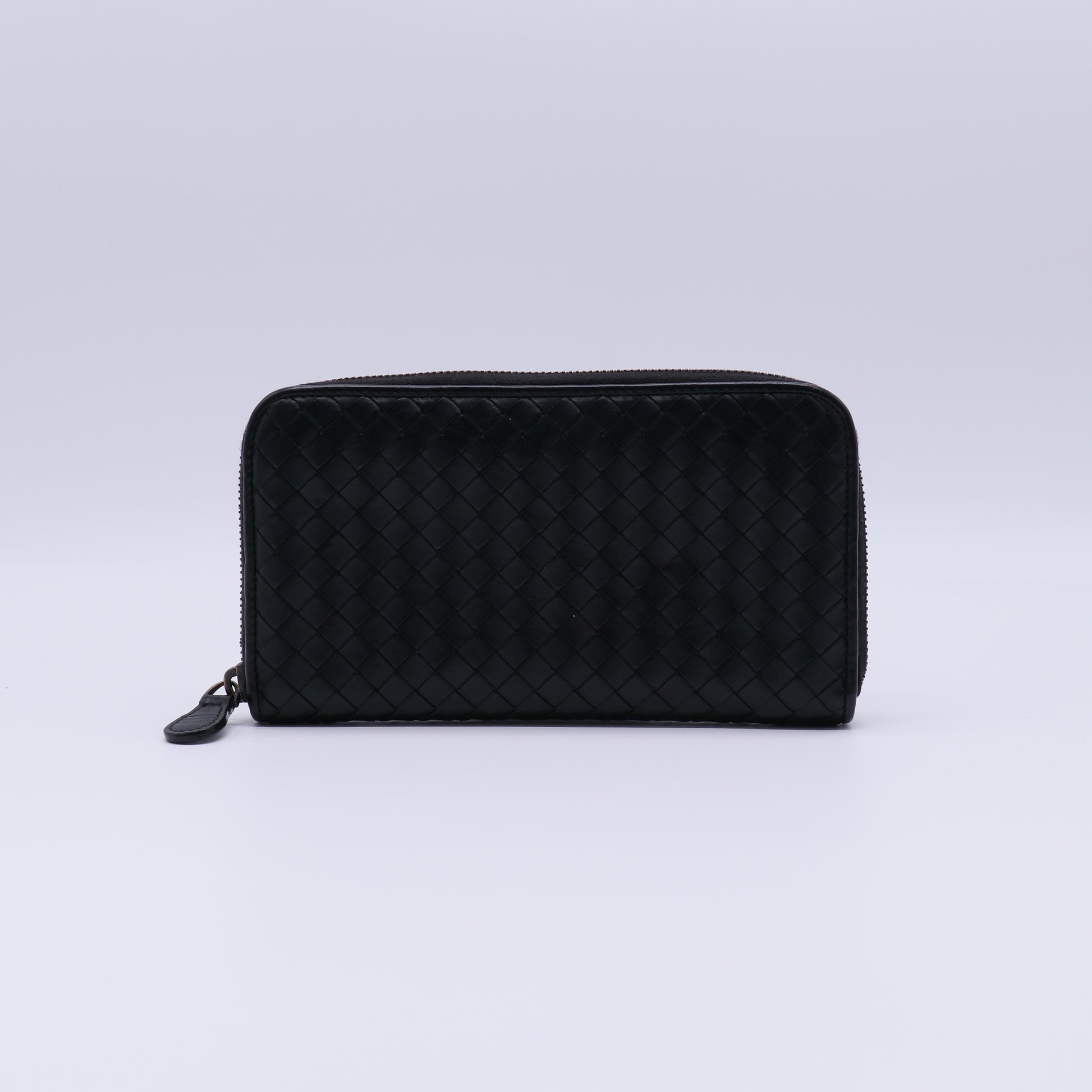 Bottega Veneta Intrecciato Leather Zip Around Wallet W21360