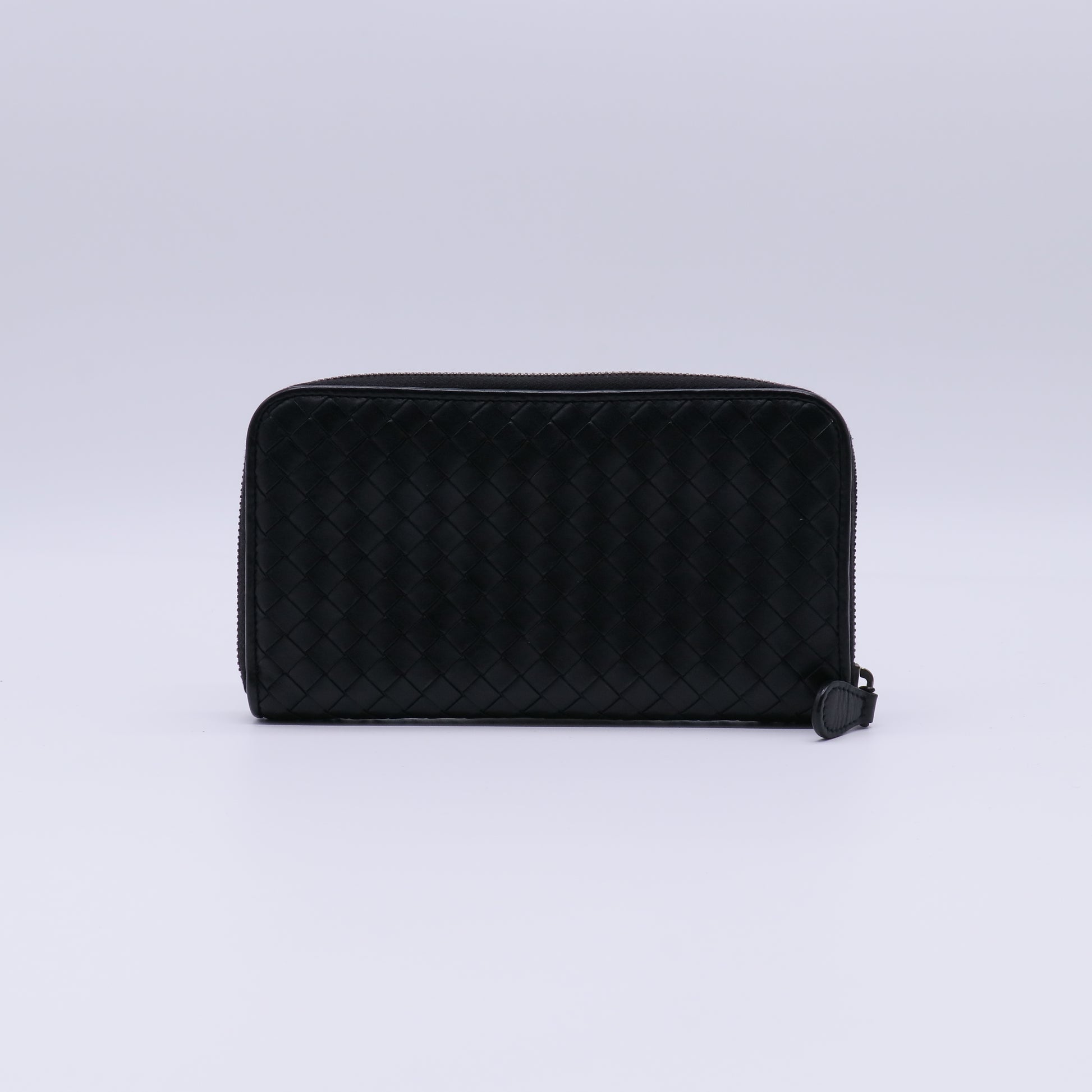 Bottega Veneta Intrecciato Leather Zip Around Wallet W21360