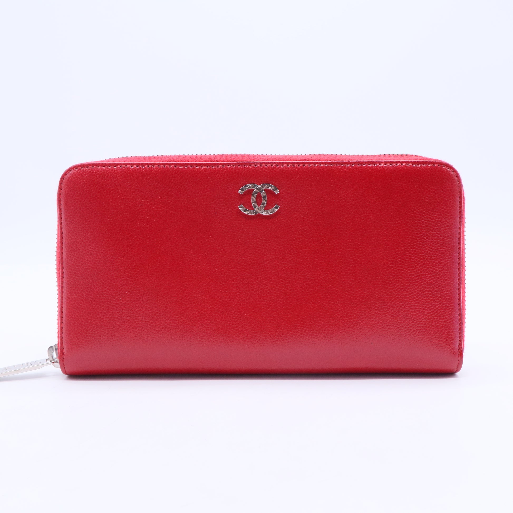 Red Continental Zip Around Wallet W20295