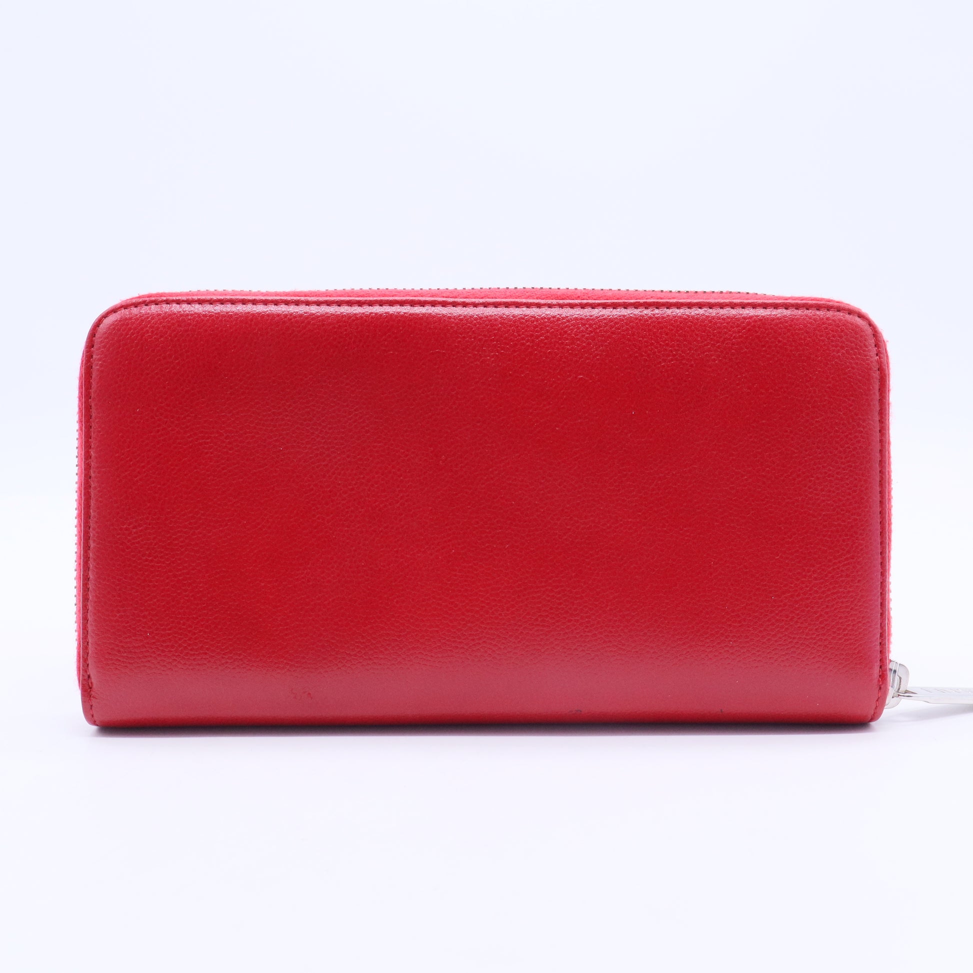 Red Continental Zip Around Wallet W20295