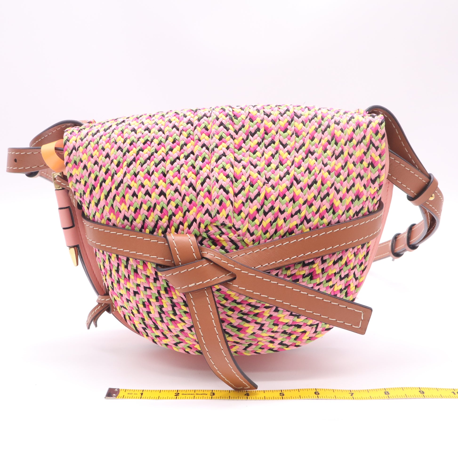 Loewe
 Gate Shoulder Bag Leather with Raffia twins LDJ4925