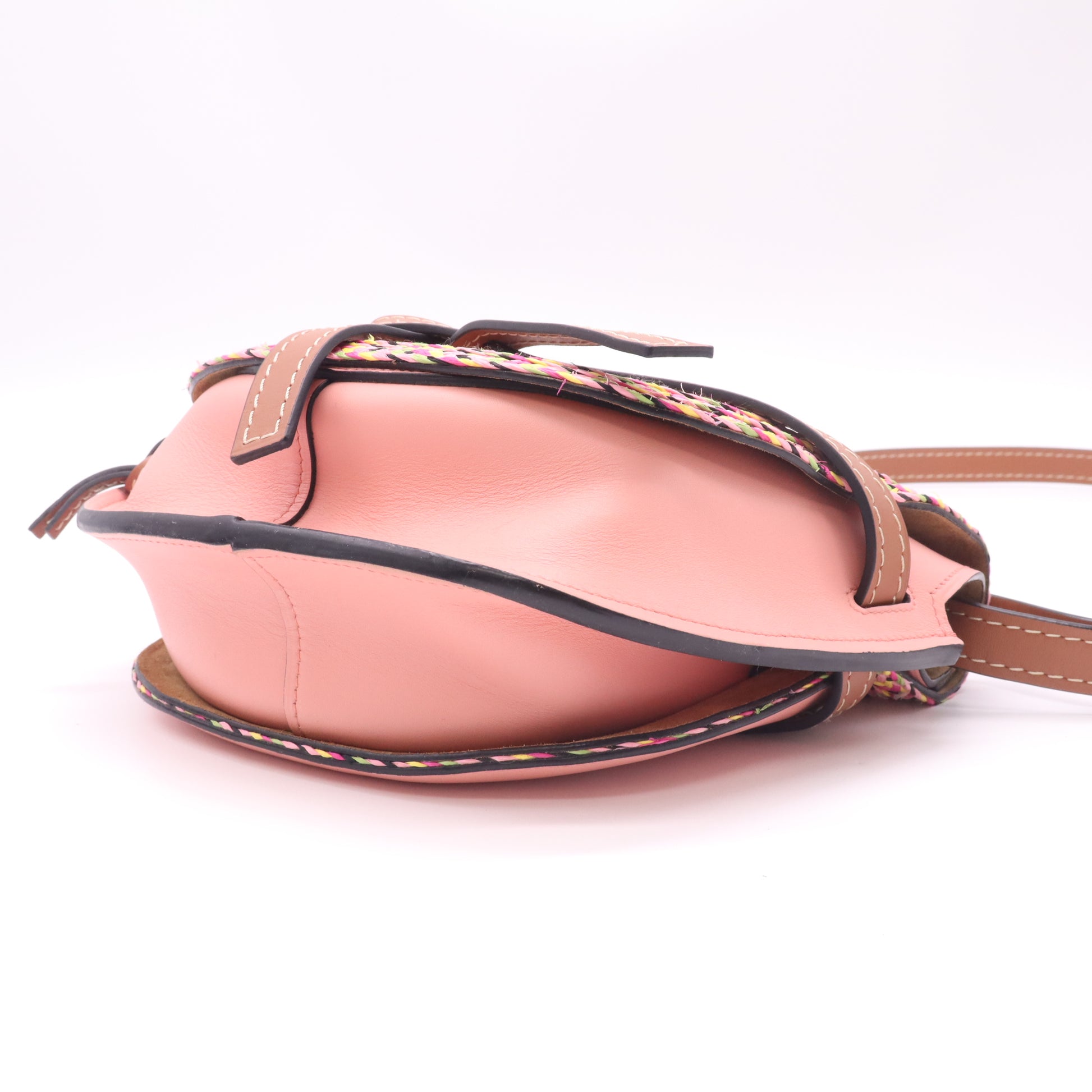 Loewe
 Gate Shoulder Bag Leather with Raffia twins LDJ4925