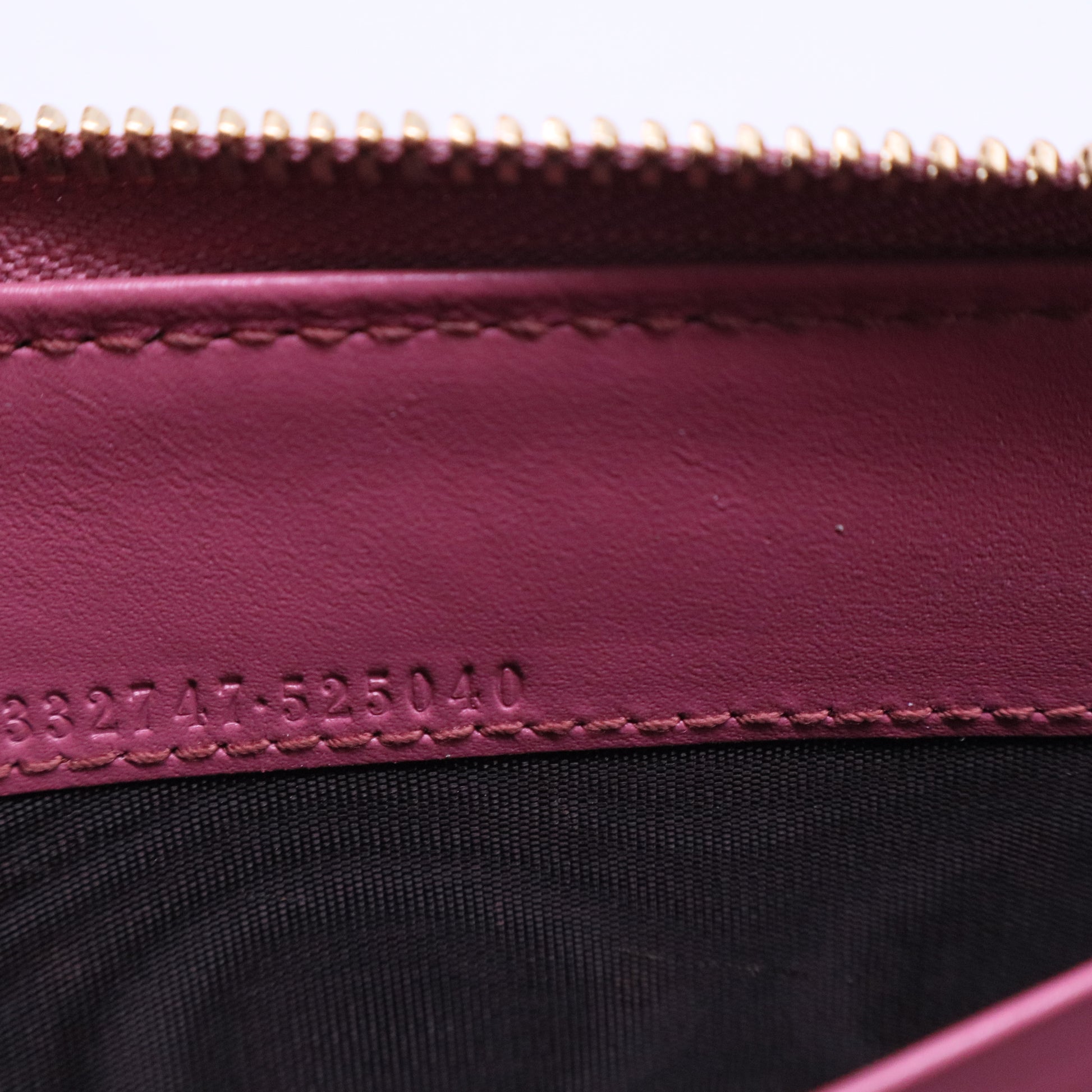 L-Zip Long Wallet Leather Pink W20635