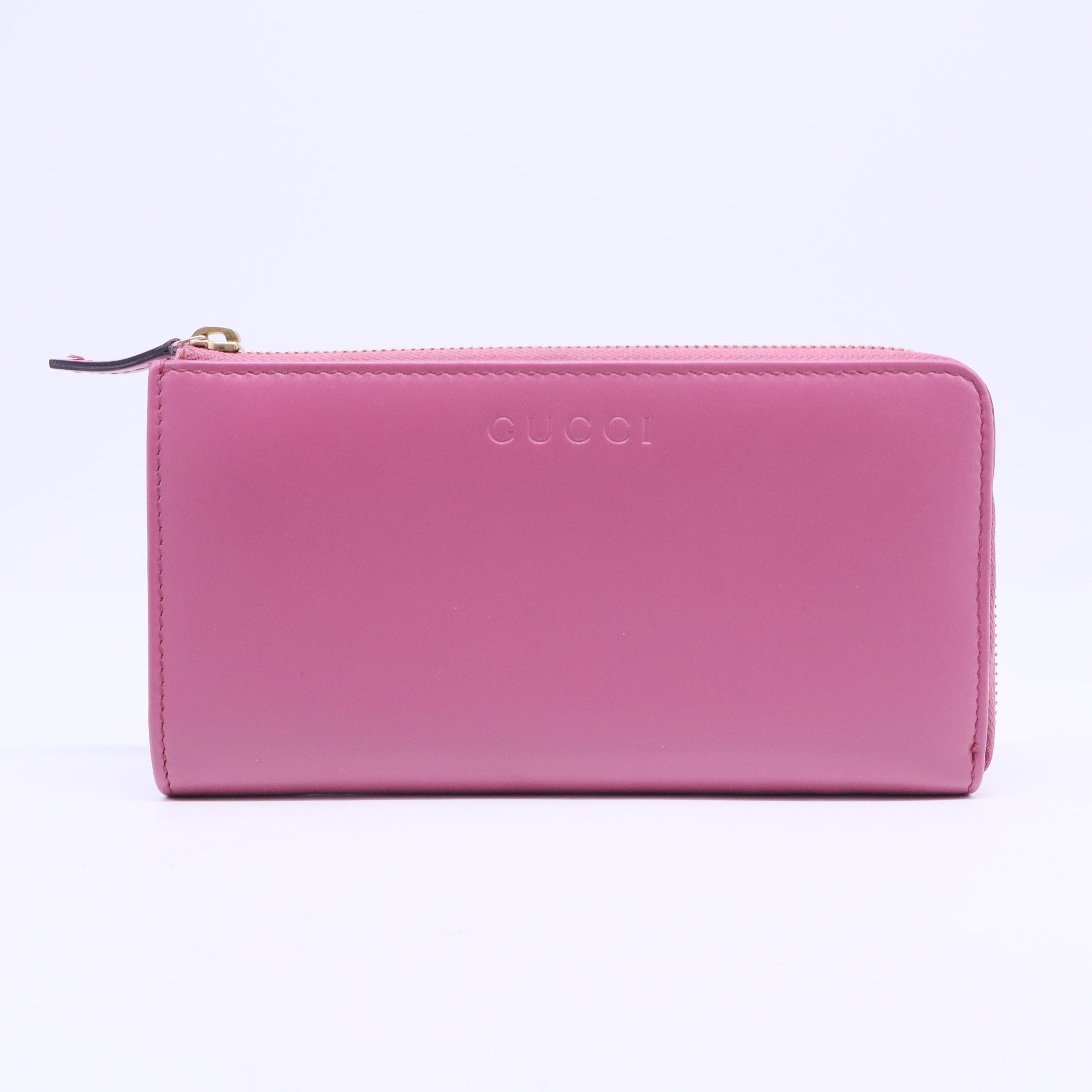 L-Zip Long Wallet Leather Pink W20635