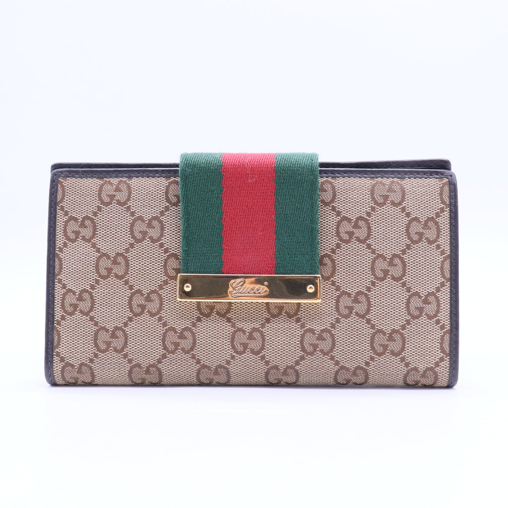 GG Canvas Canvas Continental Wallet