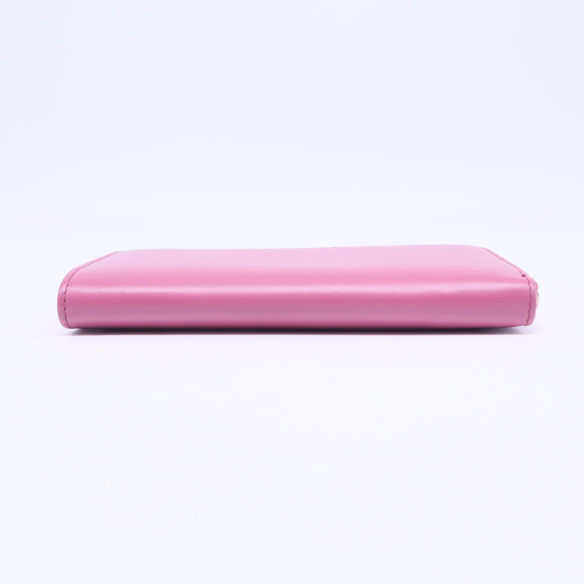 L-Zip Long Wallet Leather Pink W20635