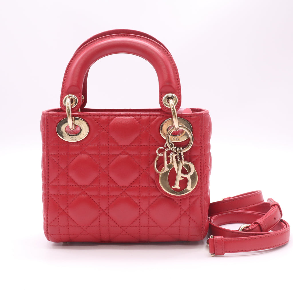 Christian Dior
Lady Dior Bag Cannage Quilt Lambskin Mini twins LDJ4927