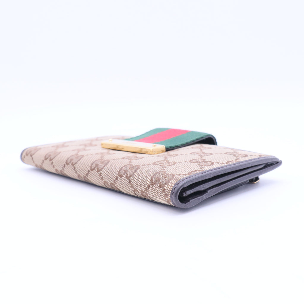 GG Canvas Canvas Continental Wallet