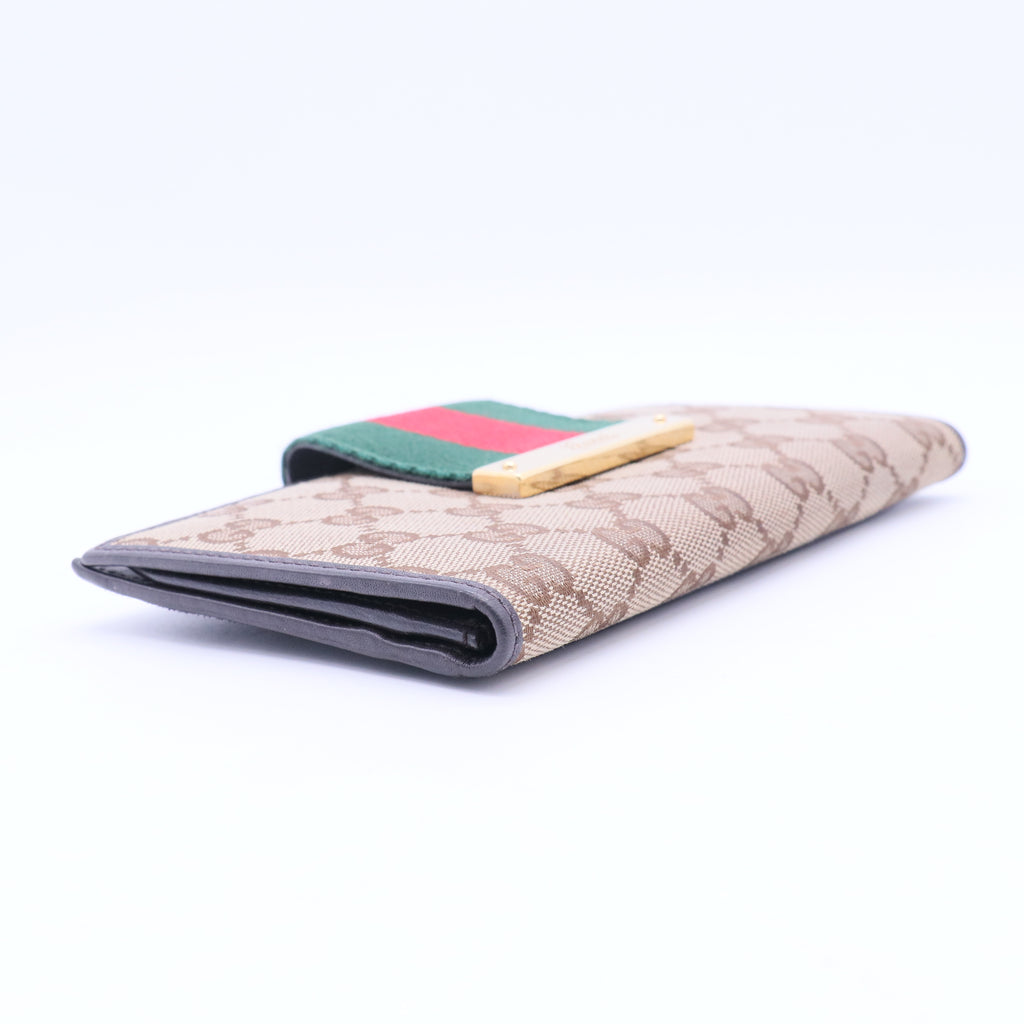 GG Canvas Canvas Continental Wallet