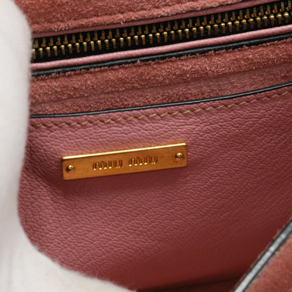 Madras Compartment Top Handle Bag Leather Medium