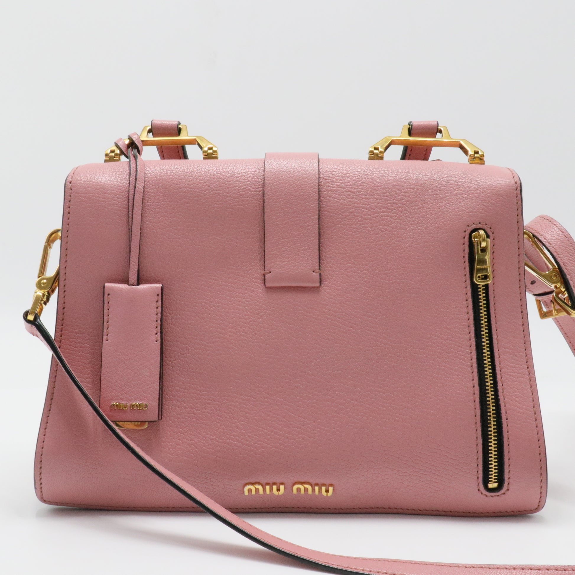 Madras Compartment Top Handle Bag Leather Medium