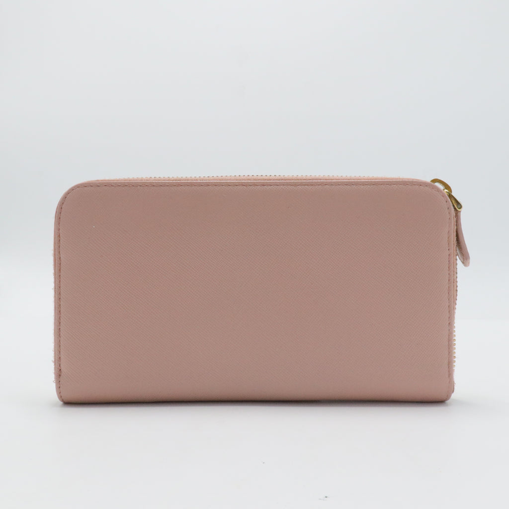 Saffiano Cuir Leather Continental Wallet