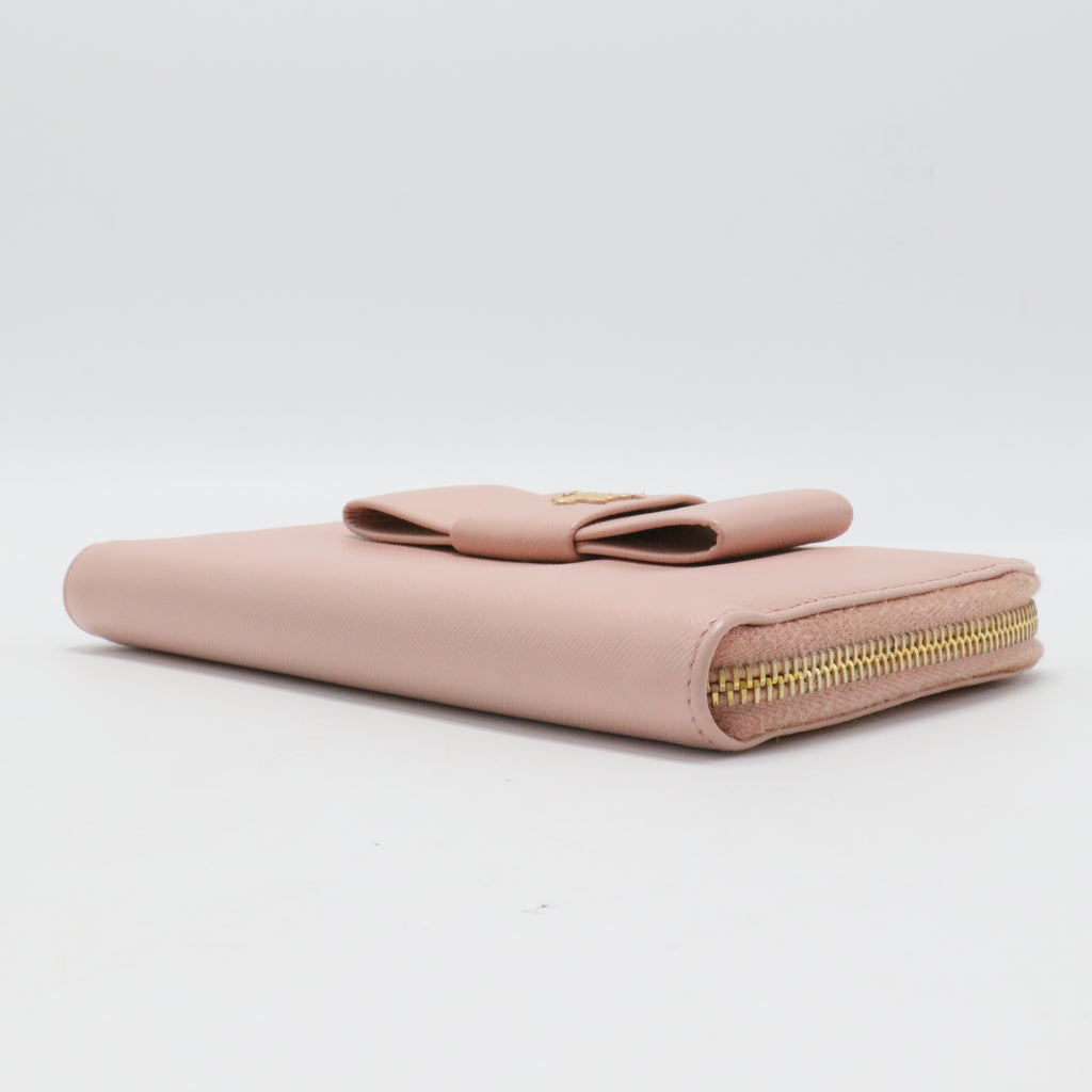 Saffiano Cuir Leather Continental Wallet