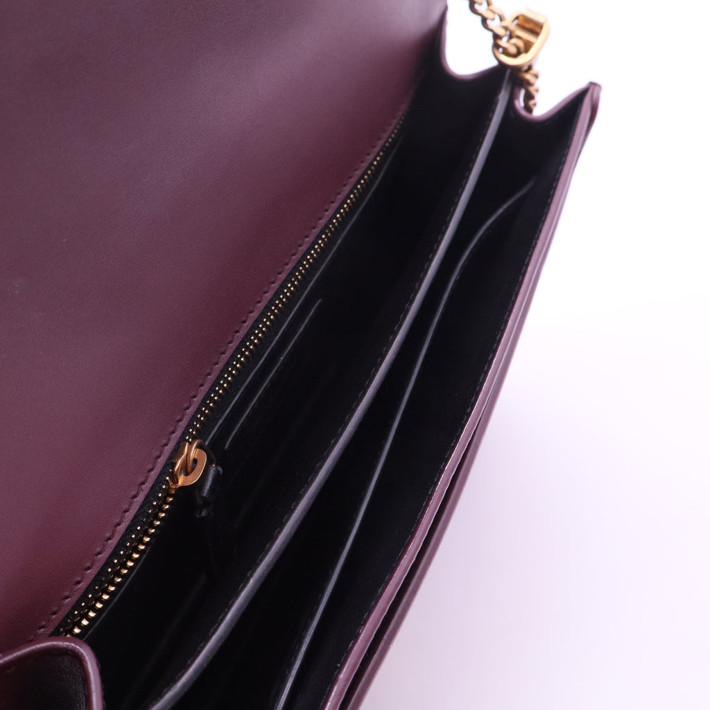 Smooth Calfskin Monogram Cassandra Clasp Bag