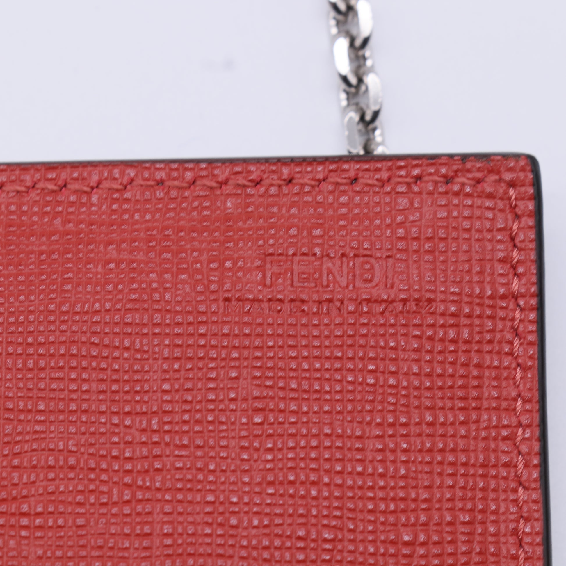 Fendi Vitello Elite Monster Eyes Studded Continental Wallet On Chain W21420