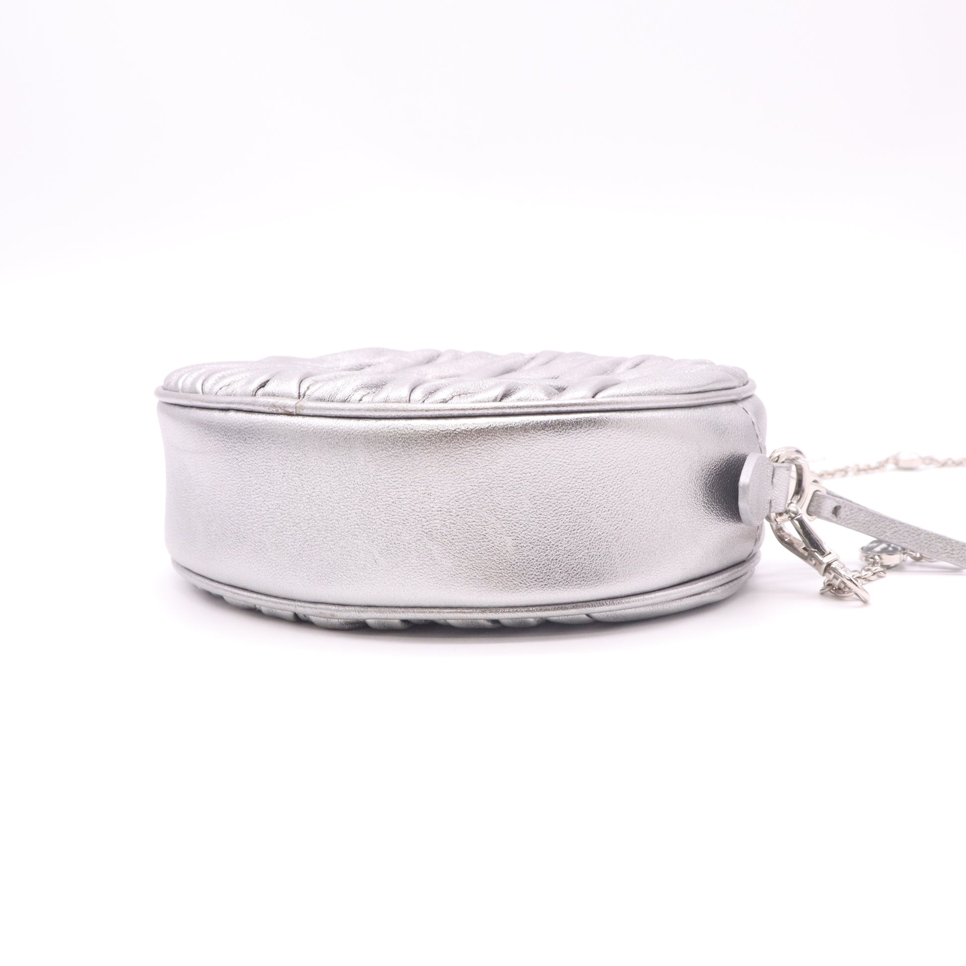 Miu Miu Crystal Embellished Leather Crossbody Bag Twins LDJ4926