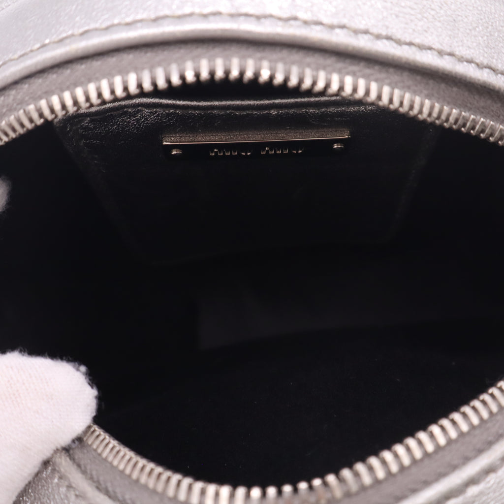 Miu Miu Crystal Embellished Leather Crossbody Bag Twins LDJ4926