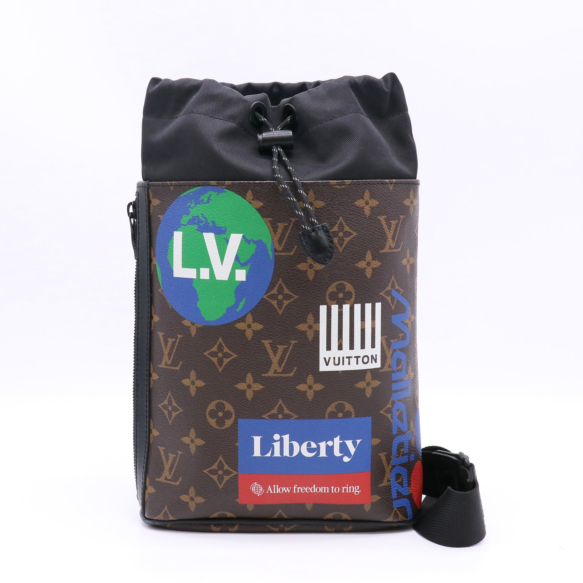 Louis Vuitton Chalk Sling Bag Limited Edition Logo Story Monogram Canvas Twins LDJ4929