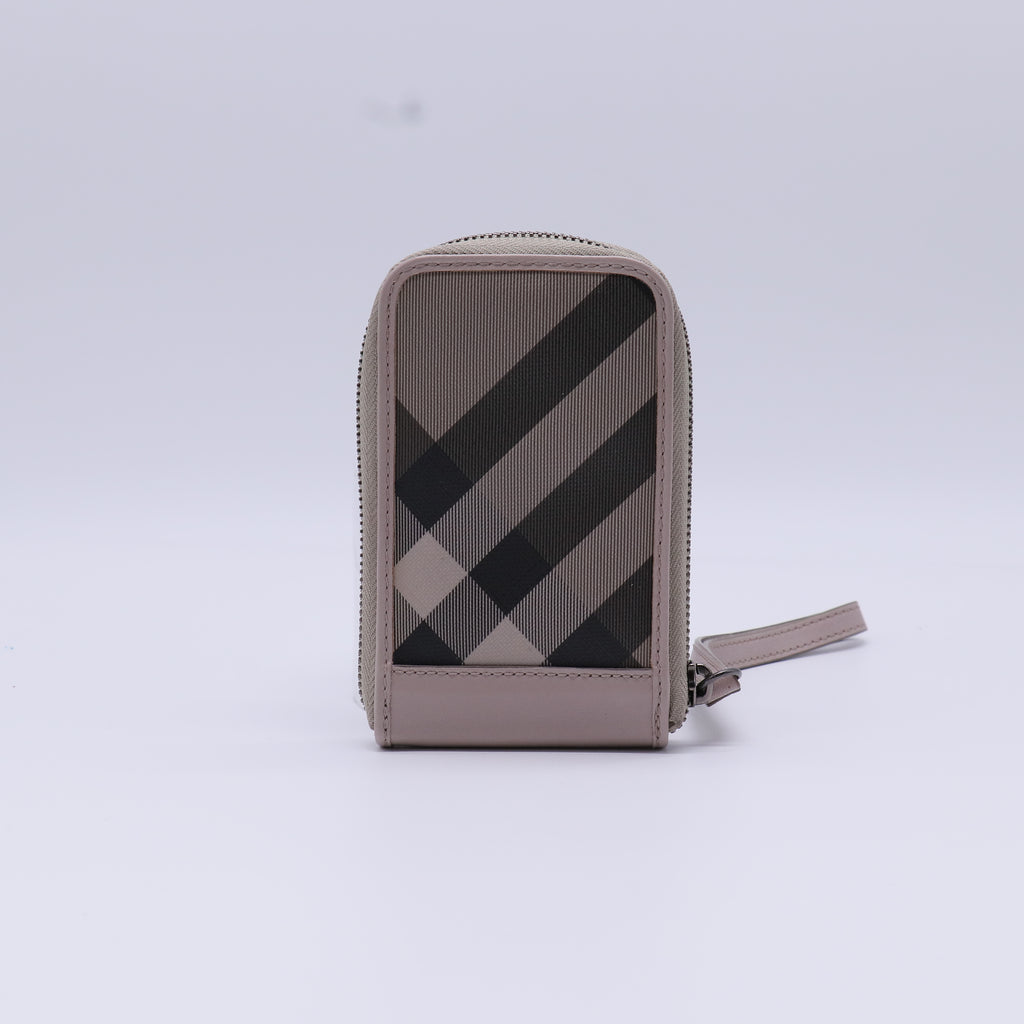 Burberry Smoked Check Zip Phone Bag W21273