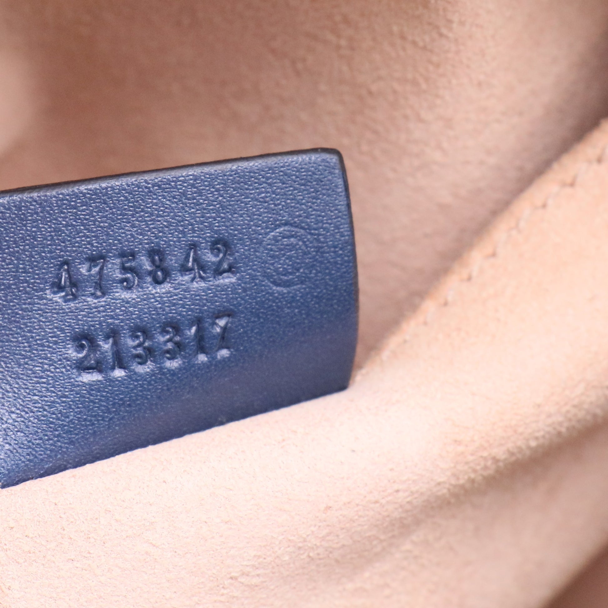 Blue Guccissima Leather Boston Bag w/ Strap twins