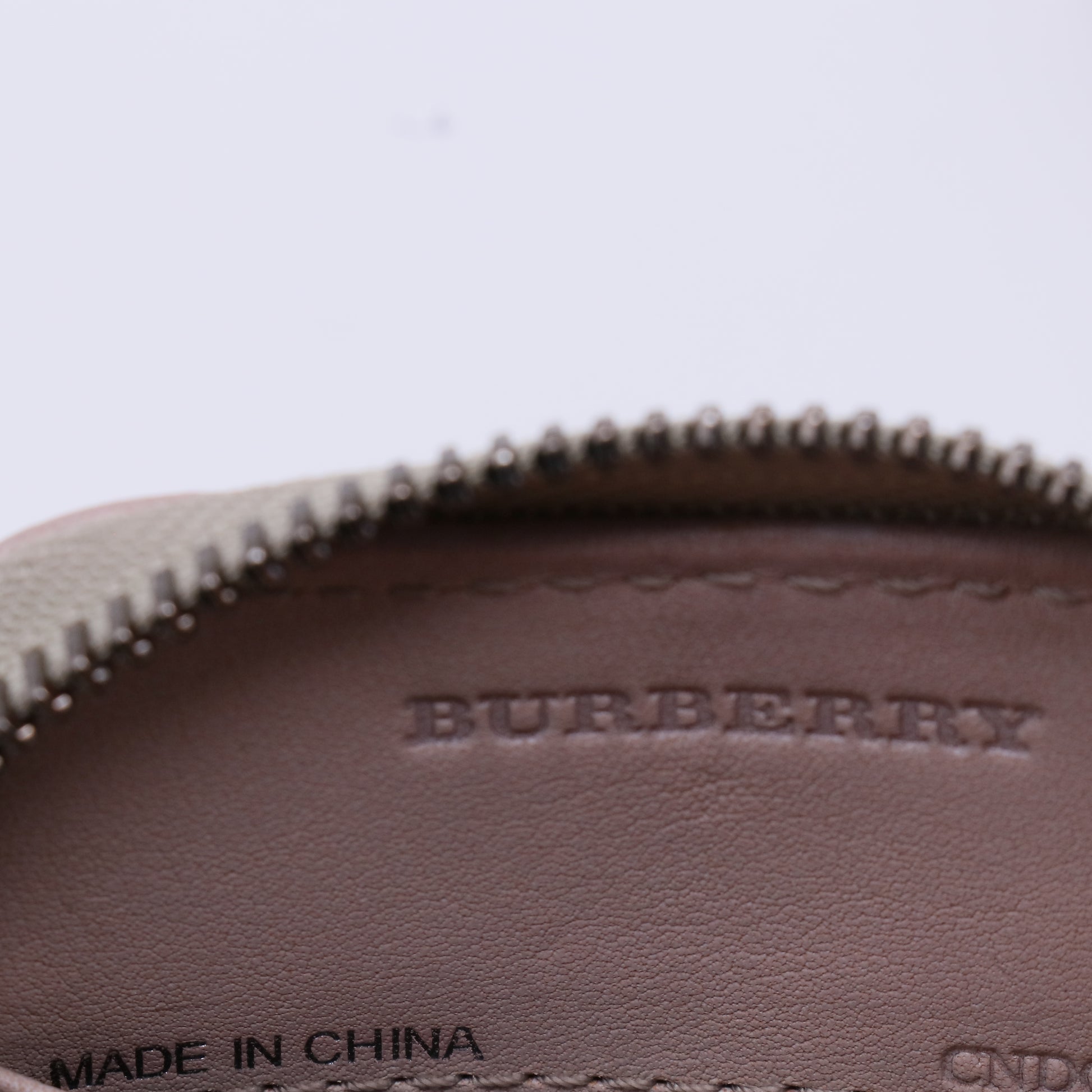 Burberry Smoked Check Zip Phone Bag W21273